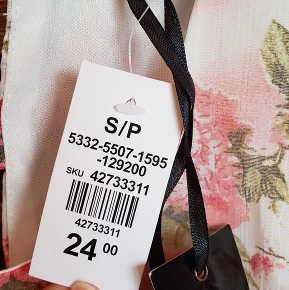 Forever 21 High Low Dress Pink Floral - Picture 4 of 6